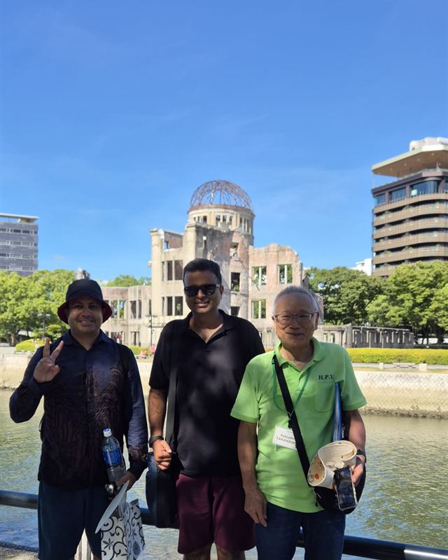 Varun at the Atomic Bomb Dome, Hiroshima